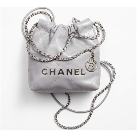 chanel 22b grey|chanel 22 purse.